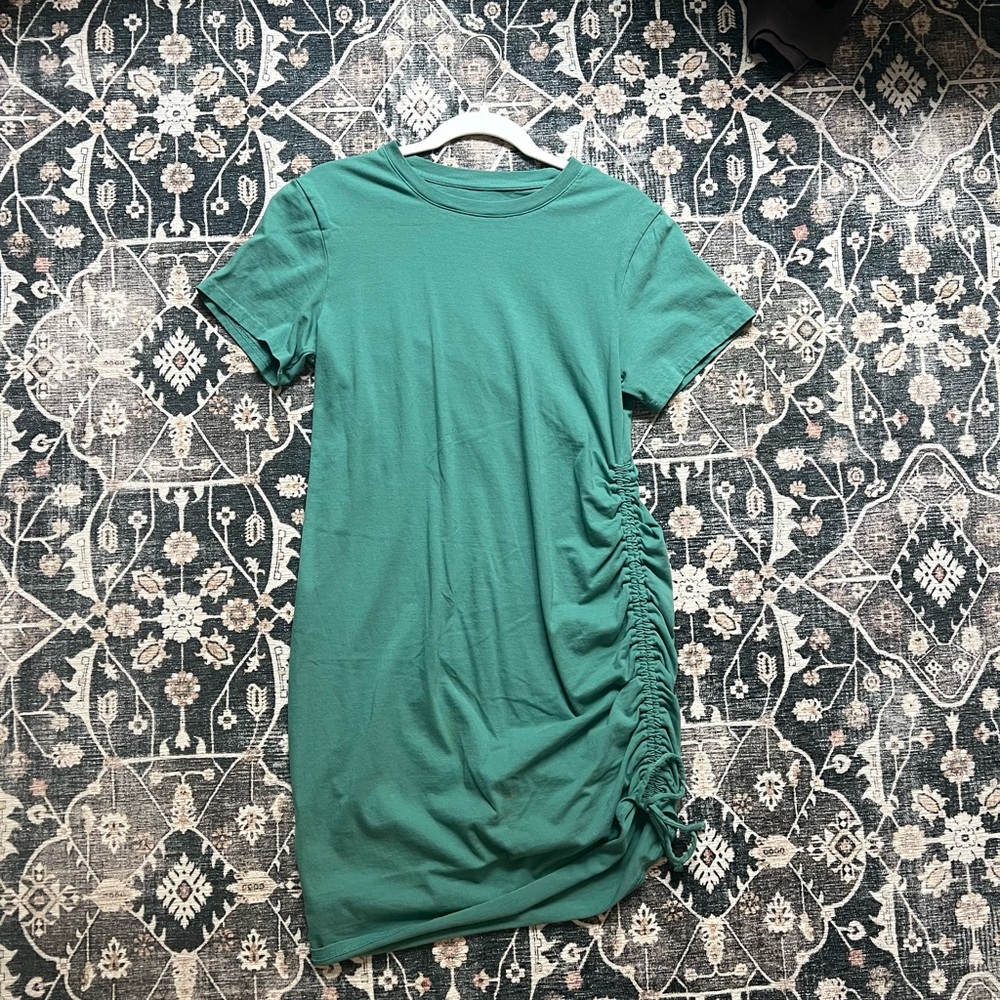 Teal mini dress